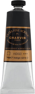 Charvin Extra Fine Professional Artist Acrylic Paint Colors, Nature Themed Hues, 150ml Indigo
