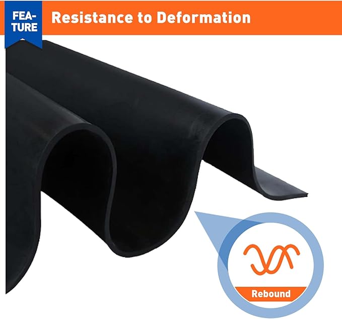MAGZO Adhesive Foam Padding 1/8" Thick x 12" W x 59" L, Black Thin Neoprene Sheets, Closed Cell Foam Sheet Roll