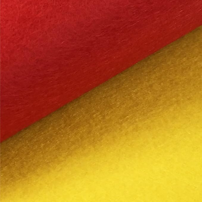42pcs 6 x 6 inches (15cm x 15cm) Felt Fabric Sheet Assorted Color Felt Pack DIY Craft Squares Nonwoven