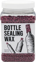 Blended Waxes, Inc. Bottle Sealing Wax, Pastille Wax Seal Beads For Wine, Beer, and Liquor Bottle Sealing, Seals Between 25-30 Bottles, 1 lb, Fuchsia Pearl
