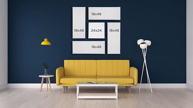 Creative Mark The Edge Deluxe Cotton 1-1/2" Deep Stretched Canvas for Painting, 20x24 Pack of 3, 14oz. Primed Weight, Universal Archival Priming, Medium Tooth, Hand-Stretched Canvas for Painters