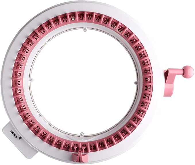 SENTRO 48 Needles Knitting Machine with Electric Adapter, Smart Weaving Loom Round Spinning Crochet Knitting Machines with Row Counter and Crank Handle Adapter Hex Steel Bit for Automatic Knit