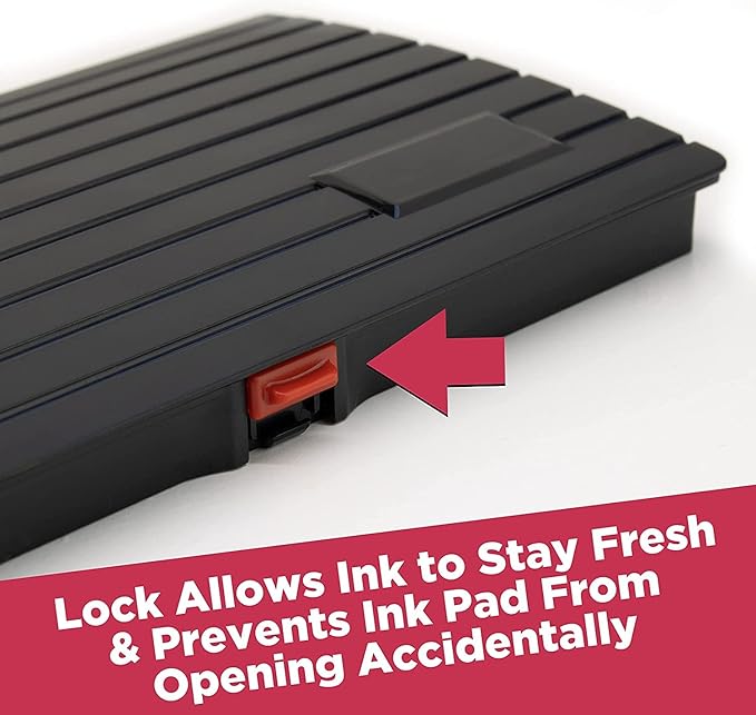 Large Premium Magenta Purple Ink Stamp Pad - 3" by 6" - Quality Felt Pad