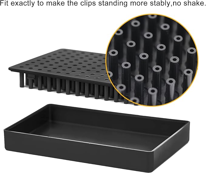 Model Painting Stand Base Holder and 10PCS Bendable Alligator Clip Sticks Set with Lager Clips,Miniature Model Holder for Painting, Airbrush Hobby Tools Accessories Holder Stand