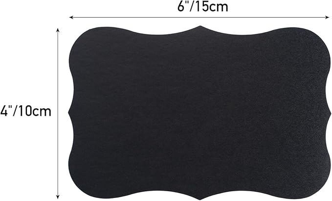 ONUPGO Large Chalkboard Labels (48 Pack), 4 x 6 Reusable Blackboard Stickers Waterproof Chalkboard Sticker for Jars, Parties Decoration, Craft Rooms, Weddings, Storage, Organize Your Home & Kitchen
