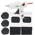 Wax Seal Sticks, ONWINPOR 40Pcs Black Wax Sealing Sticks with Glue Gun, Glue Gun Waxsealsticks Set Great for Waxseal Stamp, Wedding Invitations, Envelopes, Gift Wrapping (40, Black)