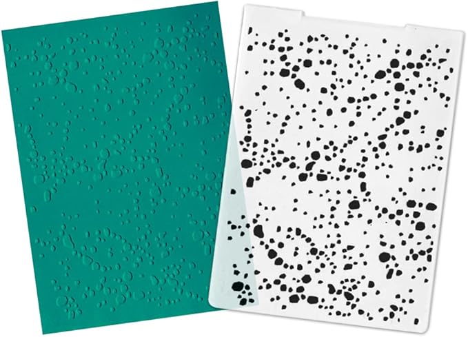 Hying 3-D Textured Impressions Background Embossing Folder, Bubble Pattern Plastic Embossing Folder Template for Card Making Scrapbooking Paper Craft Album Stamps DIY Décor