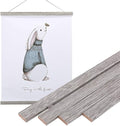 Artmag Magnetic Poster Hanger Frame, 24x36 24x32 24x18 Light Wood Wooden Magnet Canvas Artwork Print Poster Hangers Frames Hanging Kit (Grey, 24")