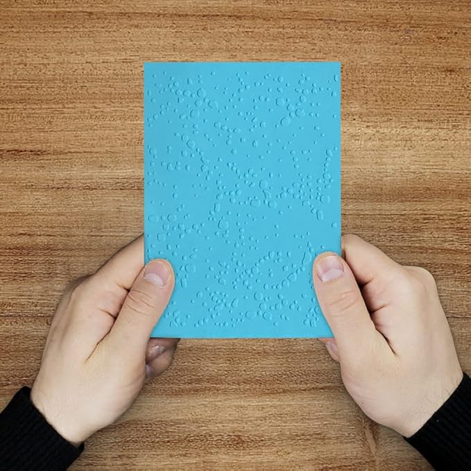 Hying 3-D Textured Impressions Background Embossing Folder, Bubble Pattern Plastic Embossing Folder Template for Card Making Scrapbooking Paper Craft Album Stamps DIY Décor
