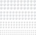 Buylorco 2000+pcs 12 Sheets Self Adhesive Pearl Stickers for Hair, Face, Makeup, Eye, Nail, Crafts, 3mm, 4mm, 5mm, 6mm (White)