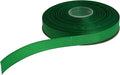Solid Grosgrain Ribbon 25 Yard Each Roll 100% Polyester Woven Edge (5/8", Green)