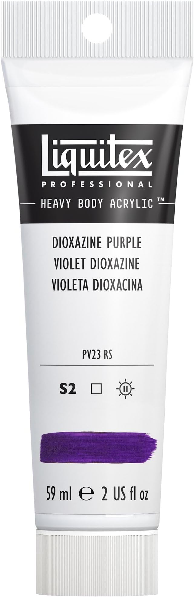 Liquitex Professional Heavy Body Acrylic Paint, 2-oz (59ml) Tube, Dioxazine Purple