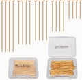 150pcs 18K Gold Filled Flat Head Pins Non Tarnish Craft Earring Bracelet Jewelry Making Accessories Supplies (40mm (1.57in), Gold-Flat Head Pin)