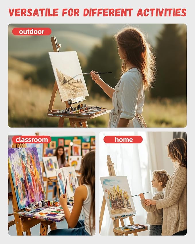Simetufy 4 Pack 5x7 Inch Canvas Boards for Painting, Blank Canvases Panels, Gesso Primed Acid-Free 100% Cotton for Acrylics Oil Watercolor Tempera Paint