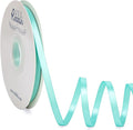 Ribbli Aqua Blue Satin Ribbon,Double Faced Satin 1/4 inch x Continuous 50 Yards,Aqua Blue Ribbon Use for Bows Bouquet,Gift Wrapping,Wedding Decoration,Floral Arrangement