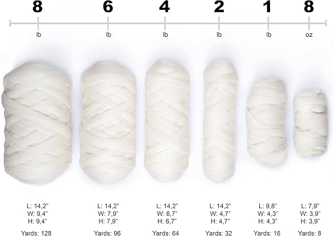 Natural Wool Bulk roving, 1 lb. Best Wool for Spinning, arm Knitting, Felting, Chunky Blankets and Tapestry. Natural Colors, un-Dyed. (Mocha, 1 lb)