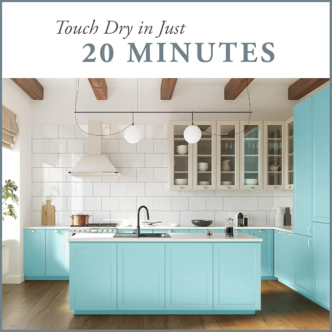 AMY HOWARD AT HOME Chalk-Based One Step Paint for Furniture, Cabinetry, Decor, Finish, and More | No Stripping, Sanding, or Priming | Ultra-Light Base | 16 Ounce | Tick Tock