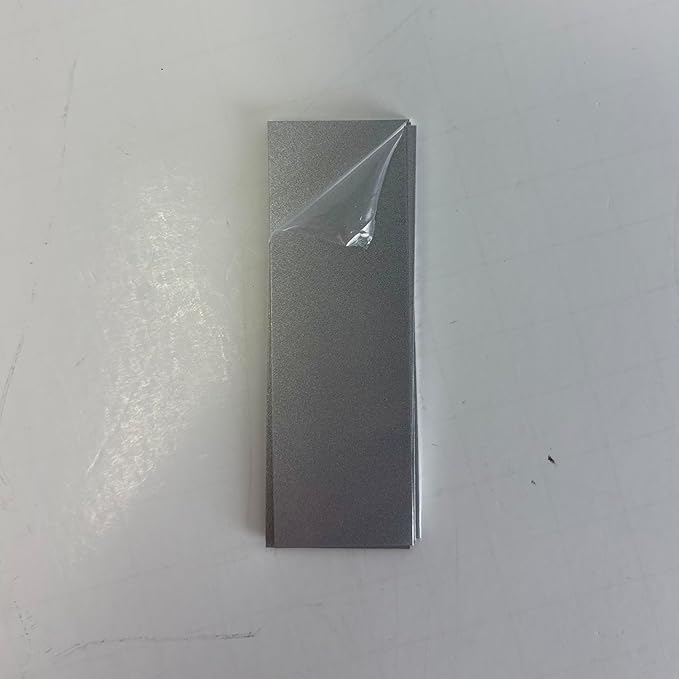 Blank Metal Plates for Laser Engraving - 4 Pack | Aluminum Sheets 0.020" Thick | CO2, Diode, Fiber Laser Compatible | Multiple Sizes & Colors (Silver (engraves black), 1x4.25 inch)