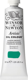 Winsor & Newton Artists' Oil Color, 37ml (1.25 oz) Tube, Winsor Emerald