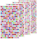 1799 Pcs 4 Sheets Rhinestone Stickers 3/4/5/6 mm Self Adhesive Rhinestones Gems for Face Eyes Makeup Hair Body (color-3/4/5/6mm)