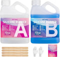 38 oz Liquid Silicone Mold Making Kit, 15A Mold Making Liquid Silicone Rubber, Volume Ratio 1:1, Color Sapphire Blue, Suitable for Making Silicone Molds for Resin, Soap, Concrete, Wax