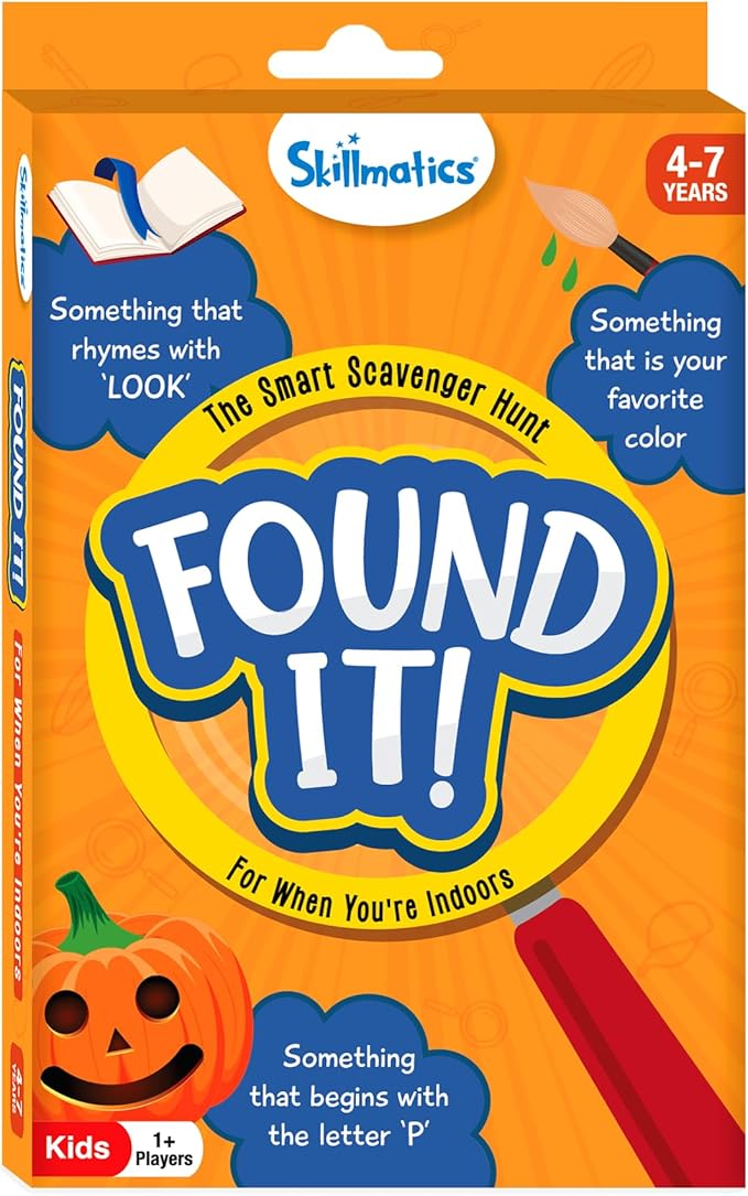 Skillmatics Scavenger Hunt Card Game - Found It, Educational Toys, Perfect for Home, School, Christmas Stocking Stuffers, Travel, Playdates & Party, Gifts for Families & Kids of Ages 4, 5, 6, 7