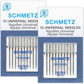 Schmetz Universal Sewing Machine Needles - Size 80/12-2 Cards - 20 Needles