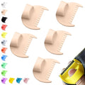5mm Seam Guide for Hand Sewing Edge Lockranding Tool 5 PCS Set for Leather/Fabric/Craft Sew, Light Skin
