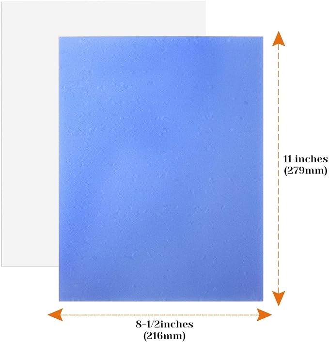 Colored Vellum Paper 8.5 x 11, Cridoz 9 Colors Transparent Clear Vellum Paper Translucent Tracing Paper Printable Vellum Drafting Sheets for Printing Drawing Ink Jet Laser Printer