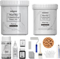NADAMOO White Marble Countertop Paint Kit for Kitchen Bathroom, Counter Top Refinishing Kit Cover Up to 35 SQ. FT.
