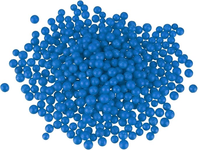MECCANIXITY Foam Beads Foam Balls 7-9mm for Wedding and Party Decorations, Tiny Packing Balls, Arts DIY Crafts Supplies (Lake Blue,1 Pack Approx 3000pcs)