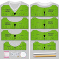 Vowlove Tshirt Ruler Guide for Vinyl Alignment: T Shirt Ruler to Center Design, Tee Measurement Tools, Heat Press Accessories for Sublimation, HTV Heat Transfer Vinyl Press, Screen Printing
