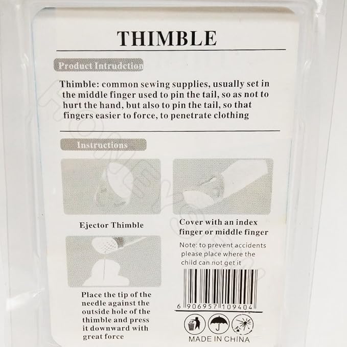 HONEYSEW Soft Comfort Thimble Two Size for Choose (Medium Size)