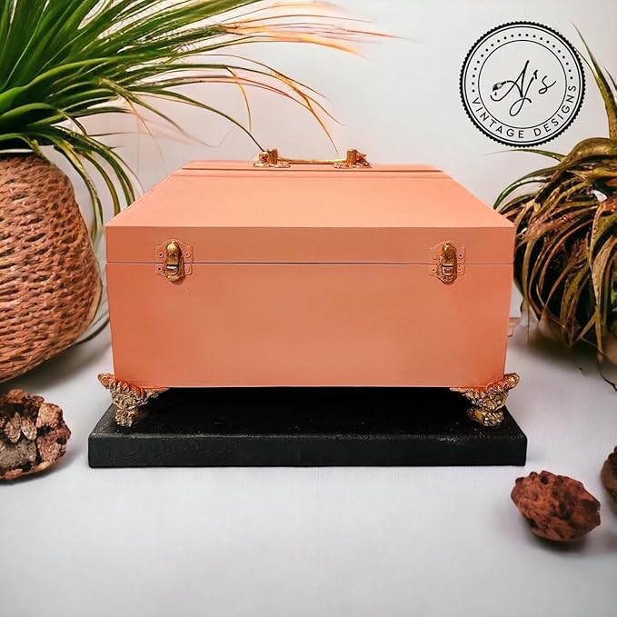 Dixie Belle Paint Company Chalk Finish Furniture Paint - Cottage Door (32oz) - Matte Dusty Coral Chic Chalk Mineral DIY Furniture Paint