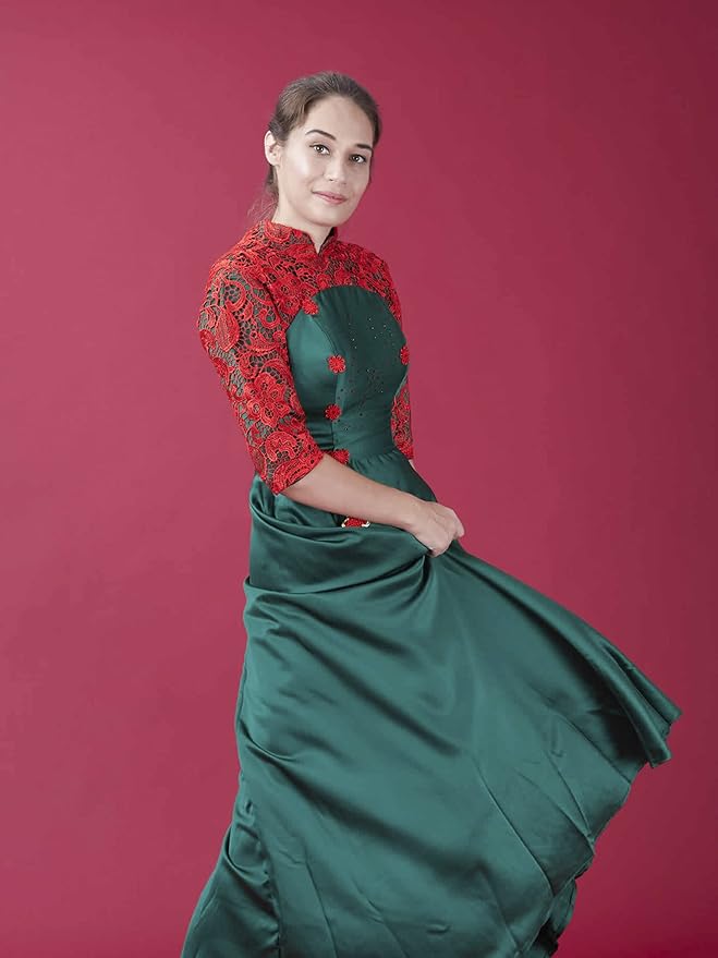 Seamless Photography Background Paper Roll, Red Photo Paper Backdrop for Photography, Video and Streaming (53''x16 'Scarlet)