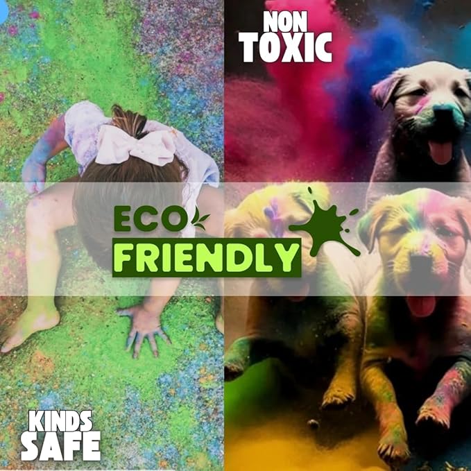 2.2lb/1kg yellow Holi color powder rangoli non toxic bulk organic washable natural gender reveal decorations colour war kids dog animal summer camps festivals gift run gulal