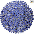 200g Petal Droplet Shaped Ceramic Mosaic Tiles for Crafts, Vibrant Colors, Ceramic Tiles for Mosaic Making Kits, DIY Arts and Crafts (Blue)