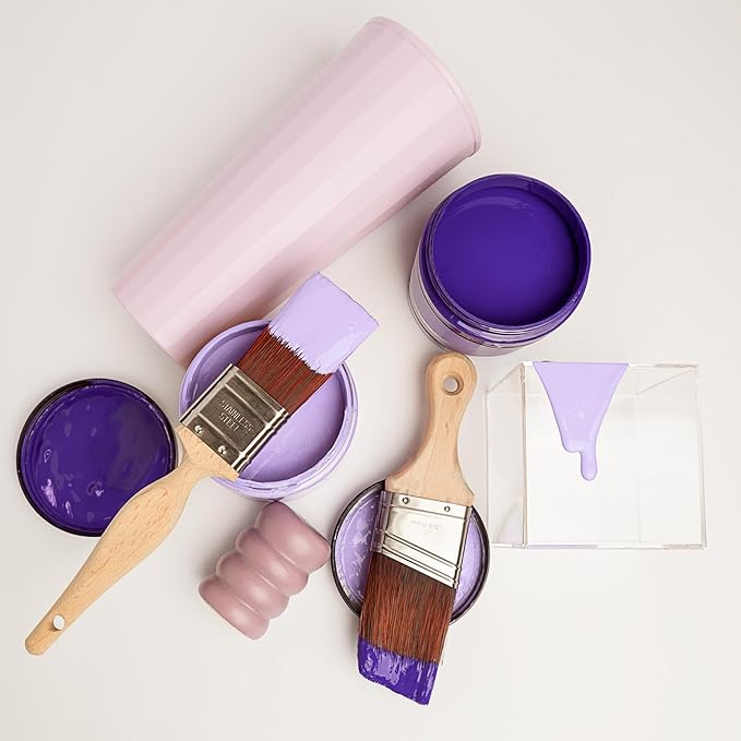 Dixie Belle Paint Company Chalk Finish Furniture Paint - Lucky Lavender (32oz) - Matte Pastel Purple Chic Chalk Mineral DIY Furniture Paint