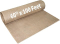 Garden Burlap Roll, 60" x 100 Feet Natural Jute Burlap Fabric Roll for Gardening Raised Bed Liners,Seed Cover,Edging,Weed Barrier,Aisle Runner Plant Cover Tree Protections (60" x 100 Feet)