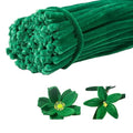 100 Pieces Pipe Cleaners Chenille Stem, Green Pipe Cleaners Set for Pipe Cleaners Christmas Tree DIY Arts Crafts Decorations, Chenille Stems Pipe Cleaners (Dark Green)