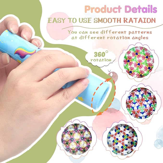Yunsailing 30 Pcs Classic Kaleidoscopes Party Favors Vintage Mini Kaleidoscope Party Favor Educational Toy for Kids Valentine's Return Gifts School Classroom Prizes Goodie Bag Fillers(Cute)