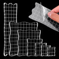 7PCS Acrylic Stamp Block, Clear Stamping Blocks Tool Acrylic Blocks for Stamping Decorative Stamp Blocks Square Display Block Set Props for DIY Crafts Making