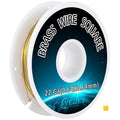 22 Gauge Square Brass Wire 0.64x0.64mm (30FT) - Ultra-Fine Craft Wire for Detailed Metalwork, Embroidery, Miniatures