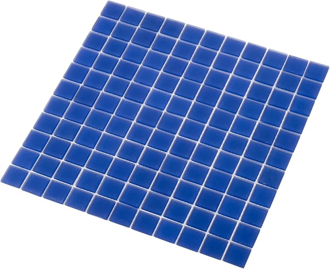 Glass 1x1 Mosaic 0.97 sq ft/Piece Pack of 1,Penny Round Glass Mosaic Tile 1"x1" Aqua –Glossy Waterproof Mesh Backed Wall Tile – NOT Peel and Stick – Kitchen Backsplash Bathroom Shower Pool Spa Accent