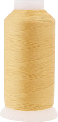 Mandala Crafts Blonde Heavy Duty Thread - 1500 Yds Tex 70 Thread for Sewing Drapery Jeans Leather Hair - Bonded Polyester for Outdoor Marine Upholstery