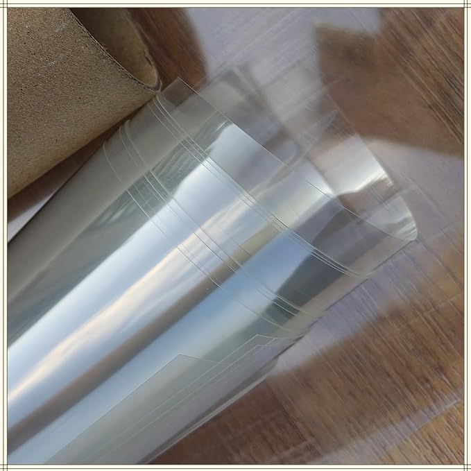 Clear Craft Plastic Sheets, Blank Stencil 18" x 48" 5 Strong and Flexible Transparent Acetate Mylar Sheet for Cricut