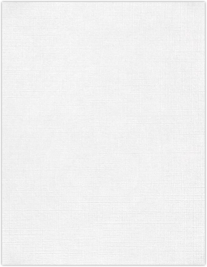 LUXPaper 8.5" x 11" Paper | Letter Size | White Linen | 24lb. (60lb. Text) | 1,000 Qty