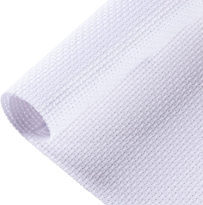 Aida Cloth Big Size 16 Count, White Cross Stitch Fabric, 39 inch by 60 inch