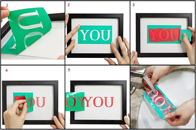 JAJADO Hello Winter Stencils Self Adhesive Silk Screen Stencil Reusable Christmas Stencil Porch Sign Holiday Gnome Silk Screen Transfers for Painting Wood, Fabric, Wall, Farmhouse Christmas Decor