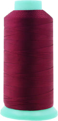 Mandala Crafts Bonded Nylon Thread Burgundy Heavy Duty Sewing Threads - 1100 YDs Size 92 280D T90 Tex 90 Thread for Leather Jeans Weaving Outdoor Marine Upholstery Threads